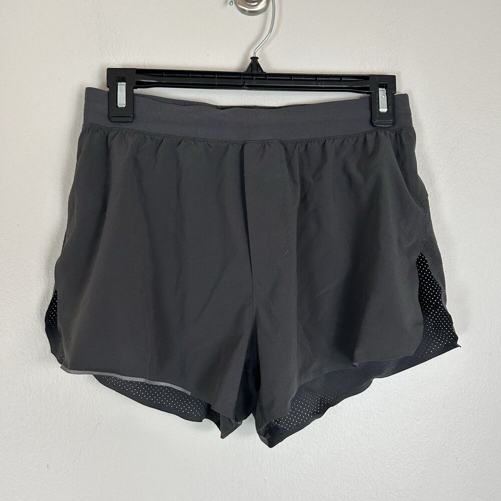 Lululemon Fast and Free Airflow Running Short Men 3" Mens Size S Gray Lined Sm